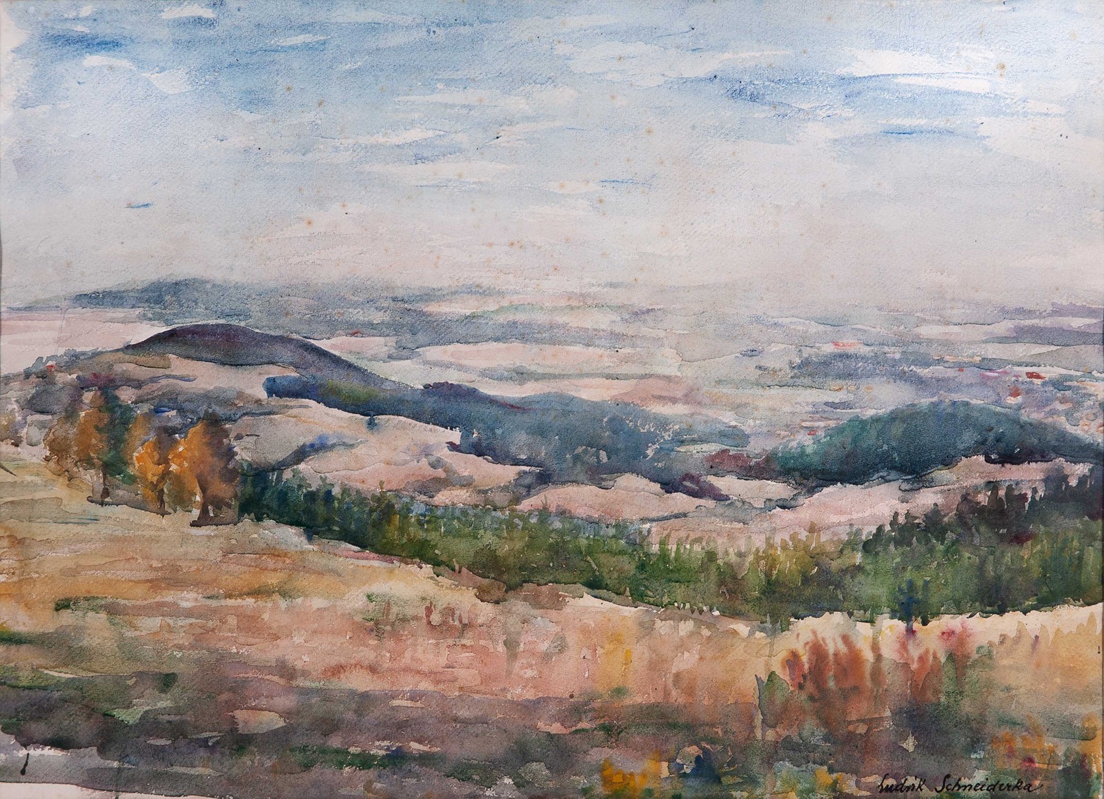 Ludvík Schneiderka (1903 - 1980) - Horská krajina