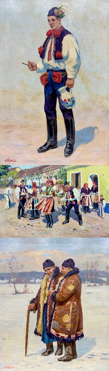 Vladimír Štěpánek (1906 - 1991) - Konvolut tří folklorních děl I Velký formát