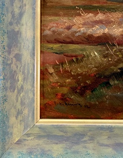 Bohumil Pospíšil (1914 - 1996) - Konvolut tří olejomaleb I F. Hanuš Hérink (1889-1958) I Žně na Ostravsku I Horská krajina I Tání