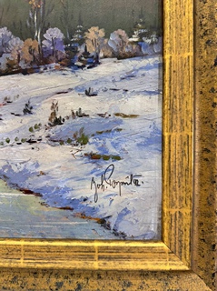 Bohumil Pospíšil (1914 - 1996) - Konvolut tří olejomaleb I F. Hanuš Hérink (1889-1958) I Žně na Ostravsku I Horská krajina I Tání