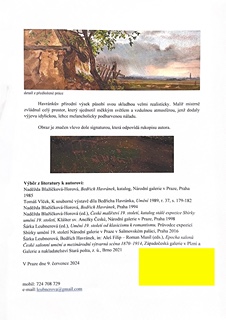 Bedřich Havránek (1821 - 1899) - Staré stavení I K dílu přiložen odborný posudek od PhDr. Naděždy Blažíčkové - Horové a PhDr. Šárky Leubnerové.