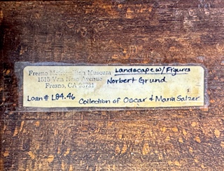 Norbert Grund (1717 - 1767) - Jižní krajina I Norbert Joseph Carl Grund ze sbírky Oscara a Marii Salzer z Californie z majetku Metropolitního muzea ve Fresnu USA pod inventárním číslem L. 8446. Zakoupeno v Dorotheum Vídeň 2011.