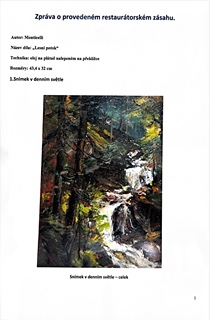 Adolphe Monticelli (1824 - 1886) - Lesní interiér s vodopádem a skalisky I Pravost ověřena a přiložena restaurátorská zpráva od ak. mal. Martina Martana.