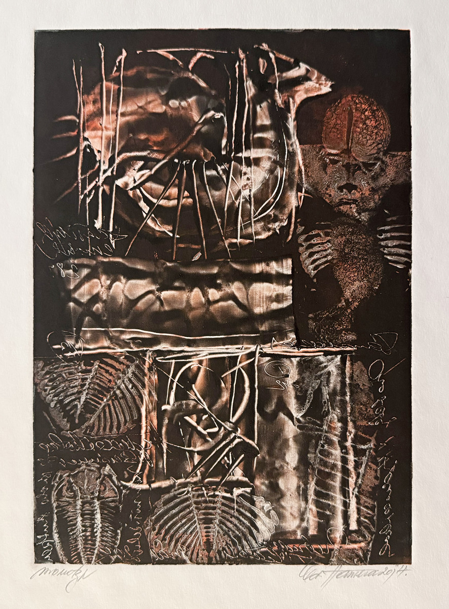 Oldřich Hamera (1944 - 2021) - Strukturální monotyp I.