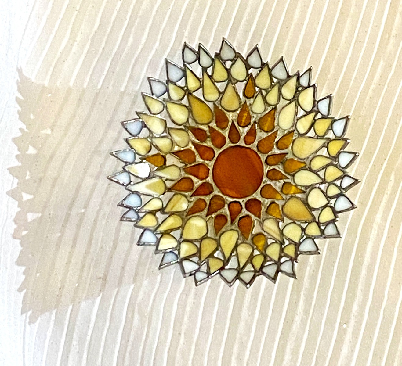 Sun Stained Glass Bowl