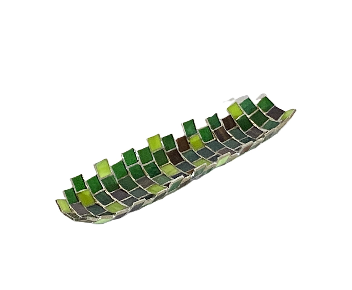 Green Stained Glass Bowl