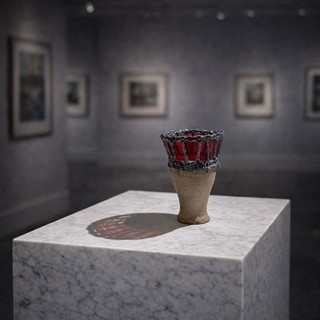 Garnet Chalice Vase