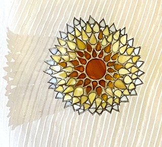 Sun Stained Glass Bowl