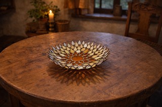 Sun Stained Glass Bowl