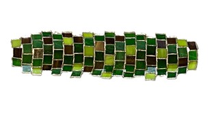 Green Stained Glass Bowl