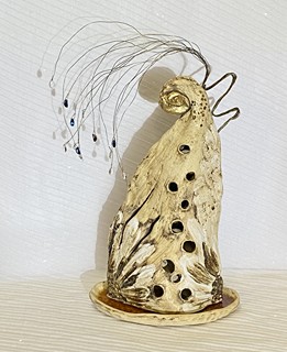Peacock – Original Ceramic Sculpture by Andrea Máchová