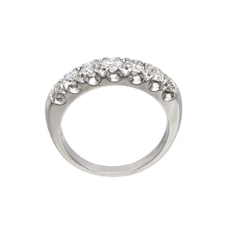 Art deco platinový prsten s přírodními brilianty 0,90 ct