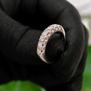 Art deco platinový prsten s přírodními brilianty 0,90 ct