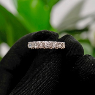 Art deco platinový prsten s přírodními brilianty 0,90 ct