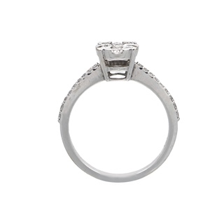 Zlatý prsten s přírodními brilianty 0,50 ct