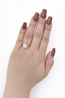 Solitérní prsten ze žlutého zlata s přírodním diamantem 2,06 ct - certifikováno