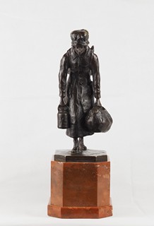 Josef Drahoňovský (1877 – 1938) - Wiener Hamsterin (Vídeňačka křečkující zásoby)