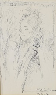 Willi Nowak (1886 – 1977) - Dívčí portrét