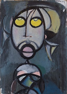 Andrej Bělocvětov (1923 – 1997) - Žena s psíkem