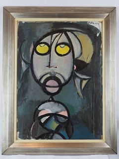 Andrej Bělocvětov (1923 – 1997) - Žena s psíkem
