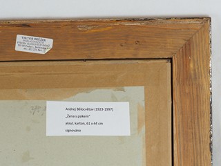 Andrej Bělocvětov (1923 – 1997) - Žena s psíkem