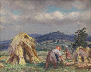 Josef Fiala (1882-1963) - Stavění panáků
