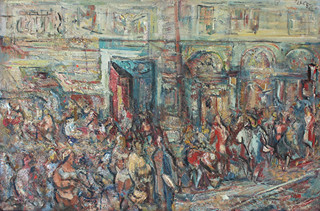 Bedřich Plaček (1890-1980) - Na pražské ulici