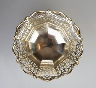 Stříbrná art deco miska