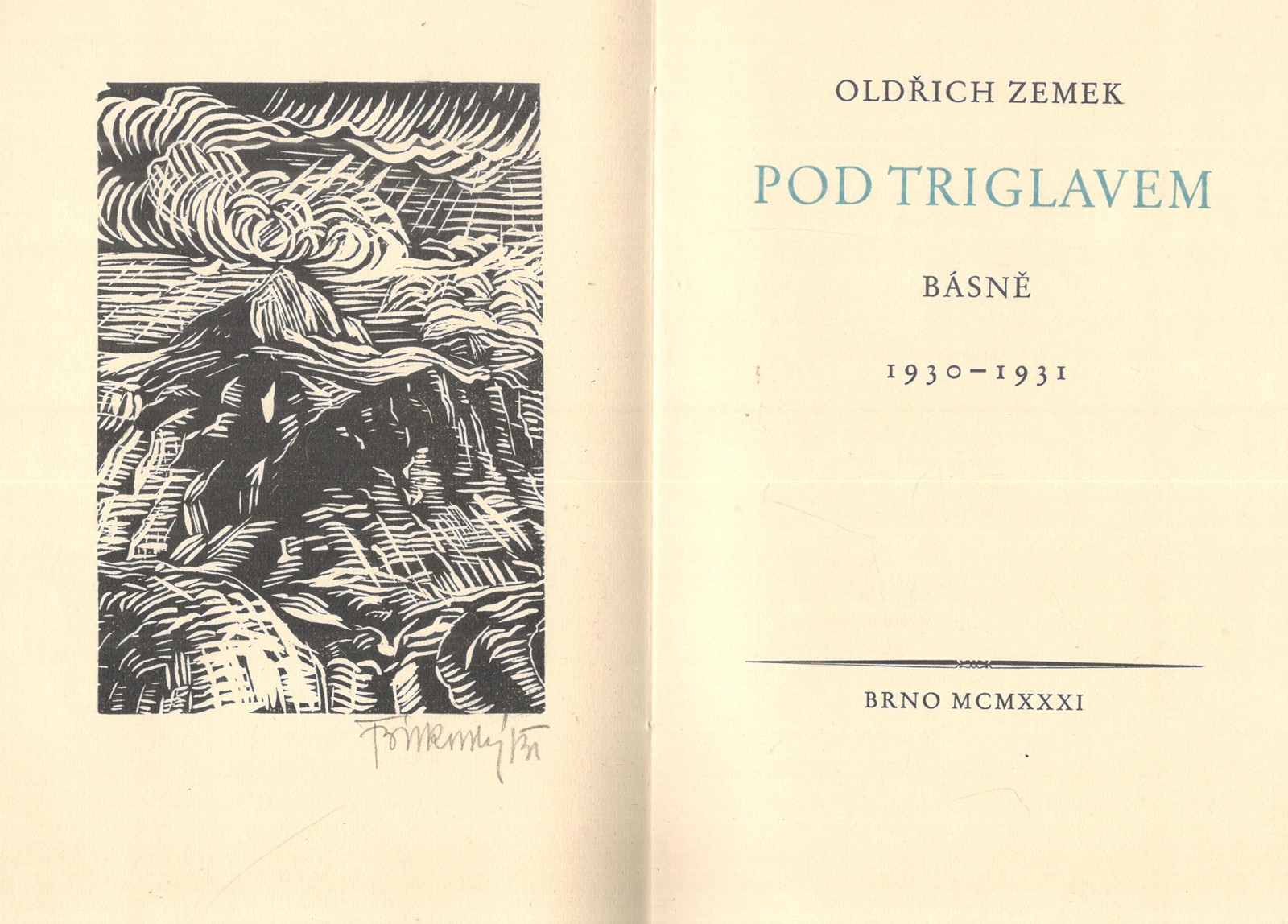 František Bílkovský - O. Zemek: Pod Triglavem