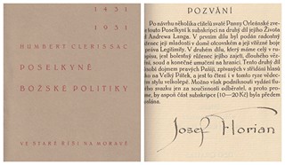 Josef Florian  - H. Clerissac: Poselkyně božské politiky