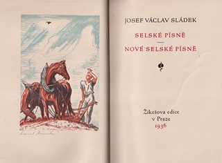 Karel Minář  - J.V. Sládek: Selské písně - Nové selské písně