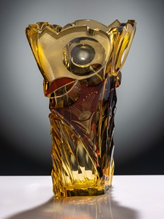 Rudolf Hloušek (1909 - 1992) - Art Deco váza „Sova“ | Rafinérie Rudolf Hloušek, Železný Brod