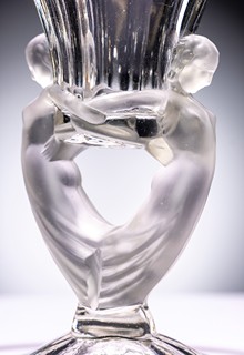 Art Deco figurální váza „Nymfy“ | Sklárna Libochovice