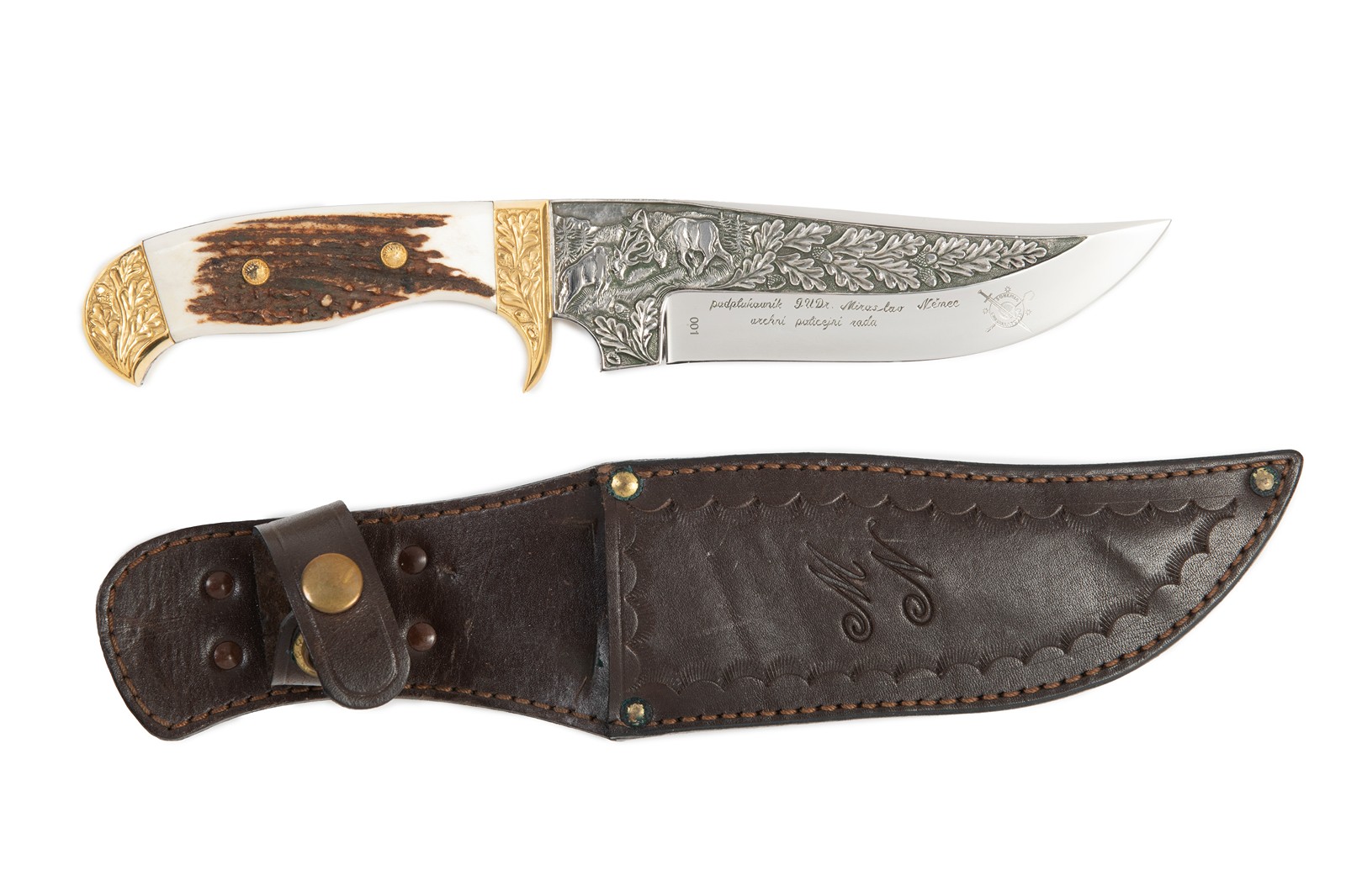 Speciálně vypracovaný lovecký nůž | mistr nožíř Maďarič | Česká republika