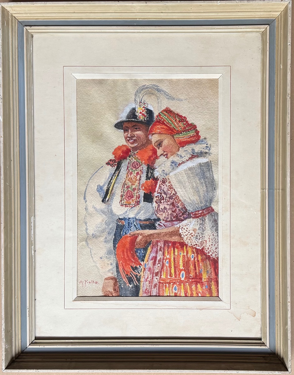 Antoš Frolka (1877-1935) - Pár v krojích