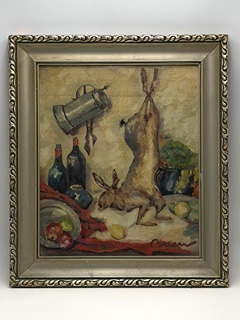 Beran Aljo (1907-1990) - ZÁTIŠÍ SE ZAJÍCEM
