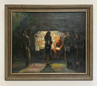Rambousek Jan (1895 – 1976) - U novinového stánku