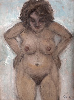 Otakar Sedloň (1885 - 1973) -  Akt v předklonu