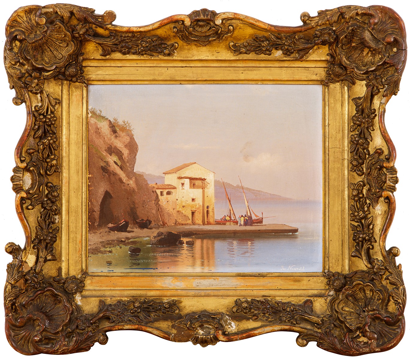 Nawrátil Josef (1798 - 1865) - Loďky na italském pobřeží