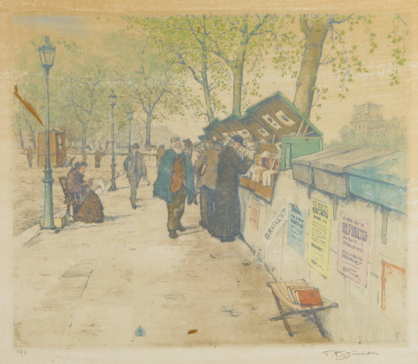 František Tavík Šimon (1877-1942) - NÁBŘEŽÍ SEINY