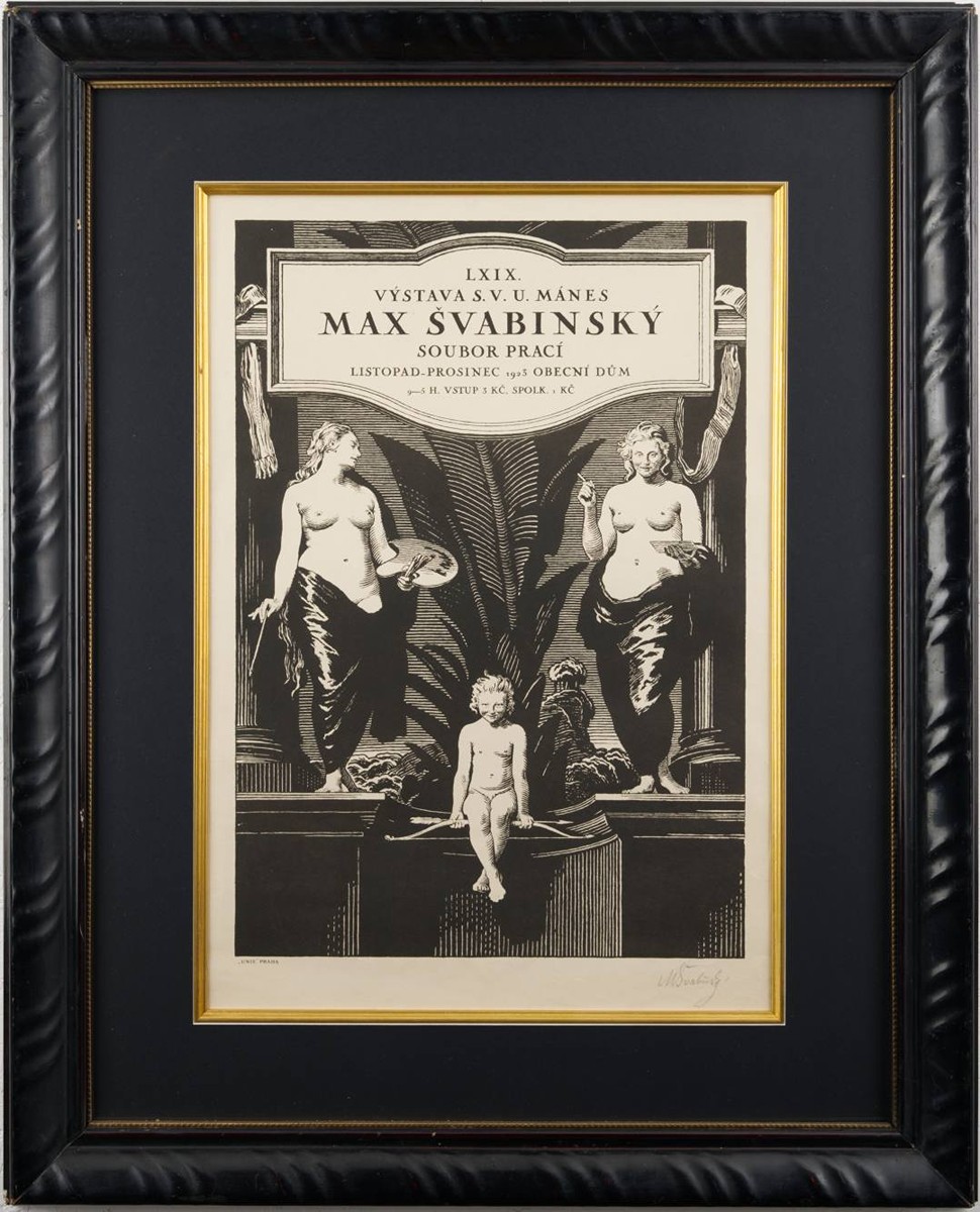 Max Švabinský (1873-1962) - PLAKÁT K LXIX. VÝSTAVĚ S. V. U. MÁNES
