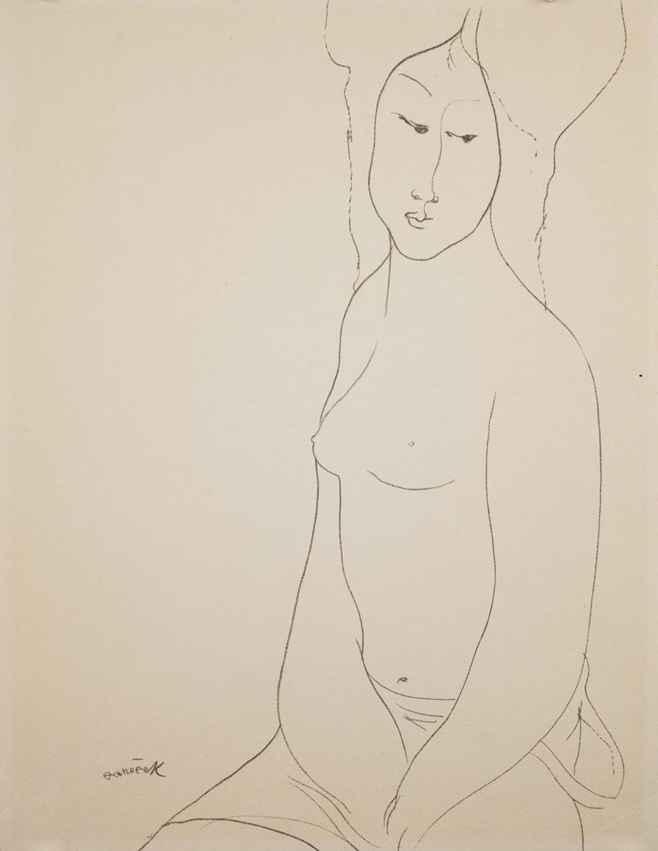 Ota Janeček (1919-1996) - DVOJICE DÍVČÍCH AKTŮ