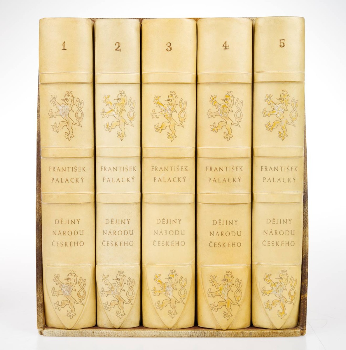 František Palacký (1798-1876) Karel Dudešek (1910-1996) - DĚJINY NÁRODU ČESKÉHO V ČECHÁCH A NA MORAVĚ DLE PŮVODNÍCH PRAMENŮ - 5 SVAZKŮ