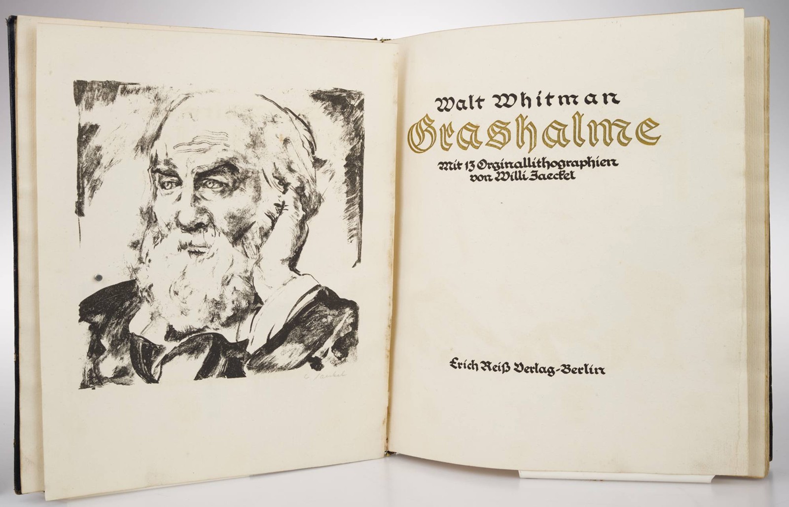 Walter Whitman (1819-1892) Willy Gustav Erich Jaeckel (1888-1944) - GRASHALME