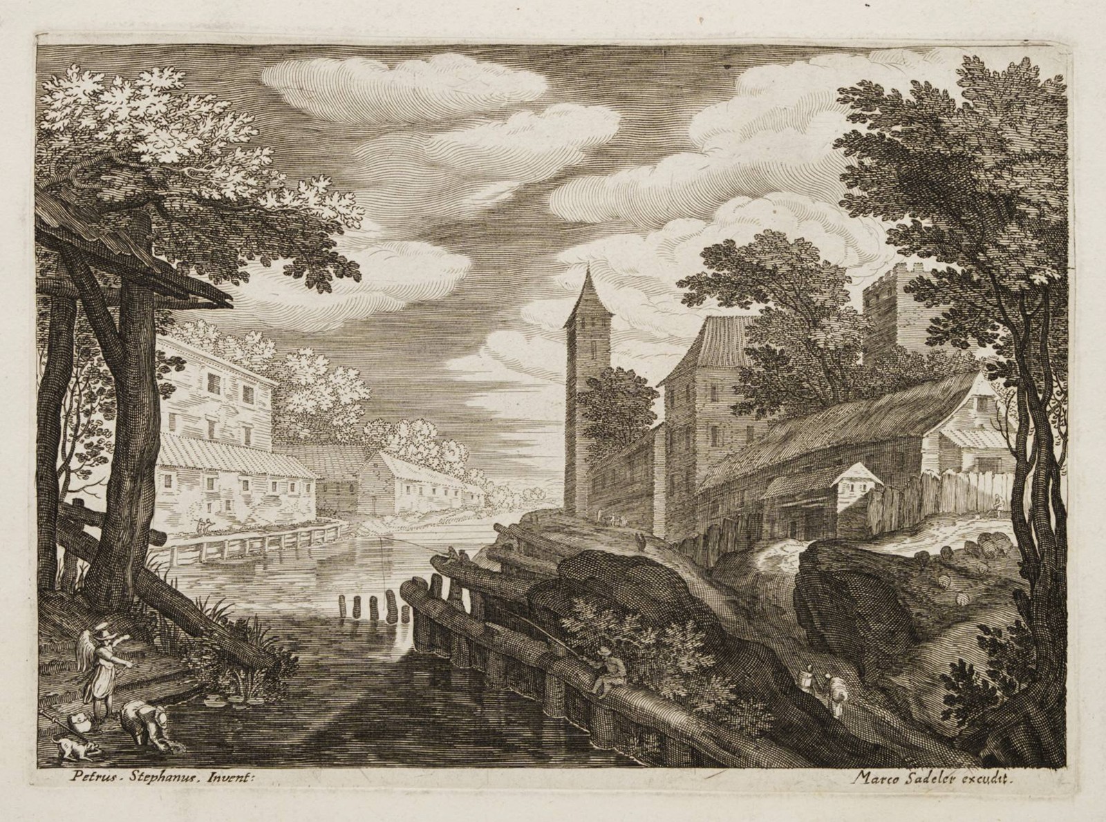 Marco Sadeler - ČTYŘI GRAFICKÉ LISTY S KRAJINAMI PODLE PIETERA STEVENSE