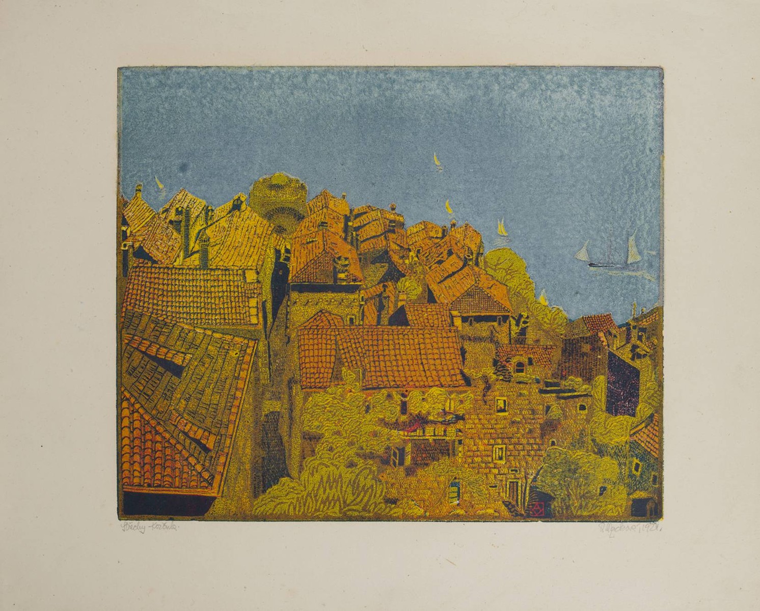 Anna Macková (1887-1969) - STŘECHY - KORČULA