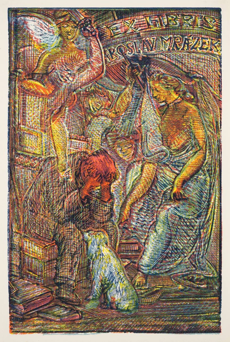 Josef Váchal (1884-1969) - ČTVEŘICE EX LIBRIS