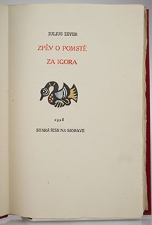 Julius Zeyer (1841-1901) Michael Florian (1911-1984) - ZPĚV O POMSTĚ ZA IGORA