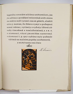 Oskar Gürth Karel Němec (1879-1960) - LEGENDA O SVATÉM KILIÁNU KNIHOMILOVI