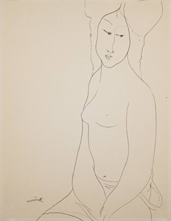 Ota Janeček (1919-1996) - DVOJICE DÍVČÍCH AKTŮ